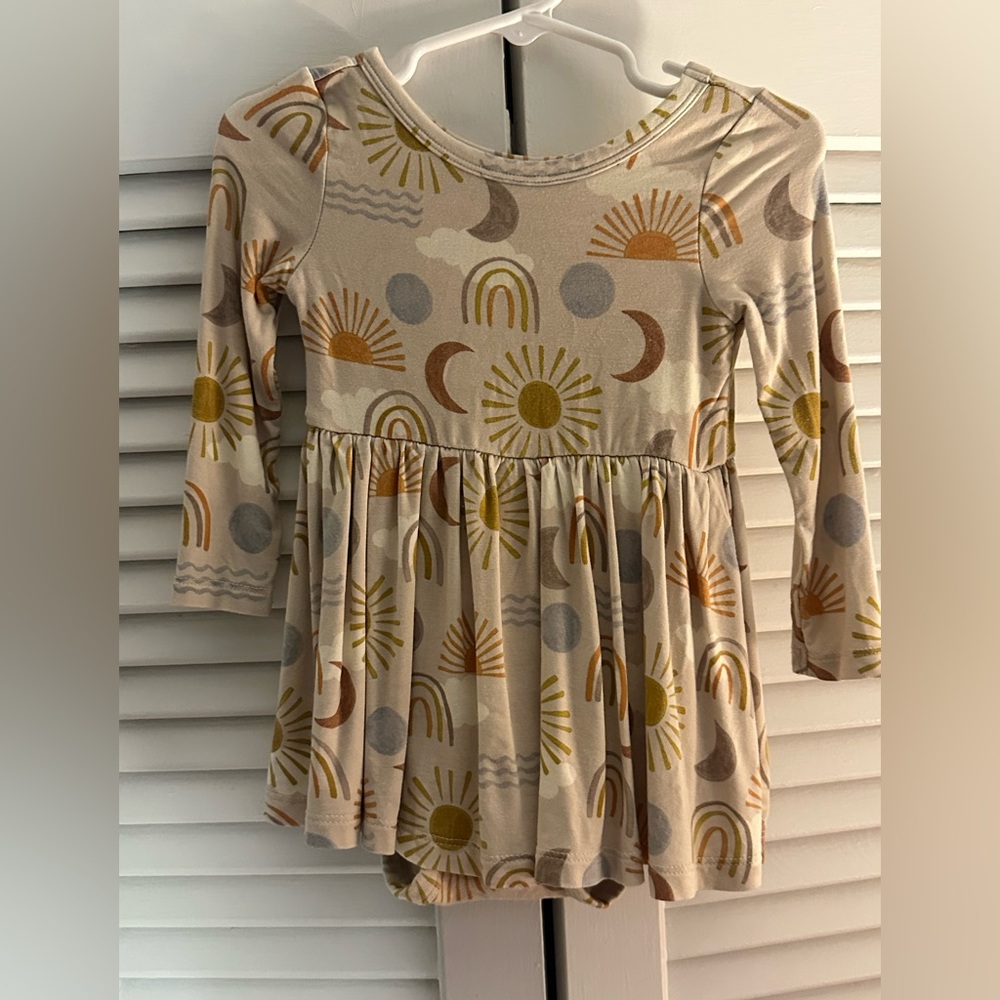 Little Sleepies Desert Sunrise Twirl Dress with Bodysuit - Picture 4 of 5